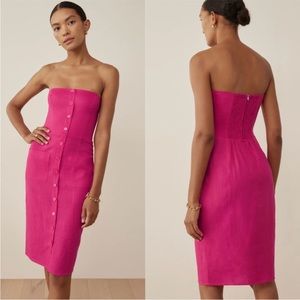 Pink Reformation Prescott Dress
